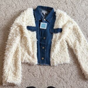 Hayden Blue and Cream Jean Jacket